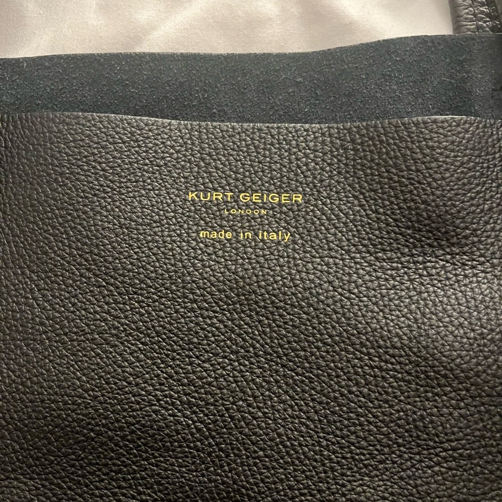 Black Leather Tote Bag - Picture 3 of 6